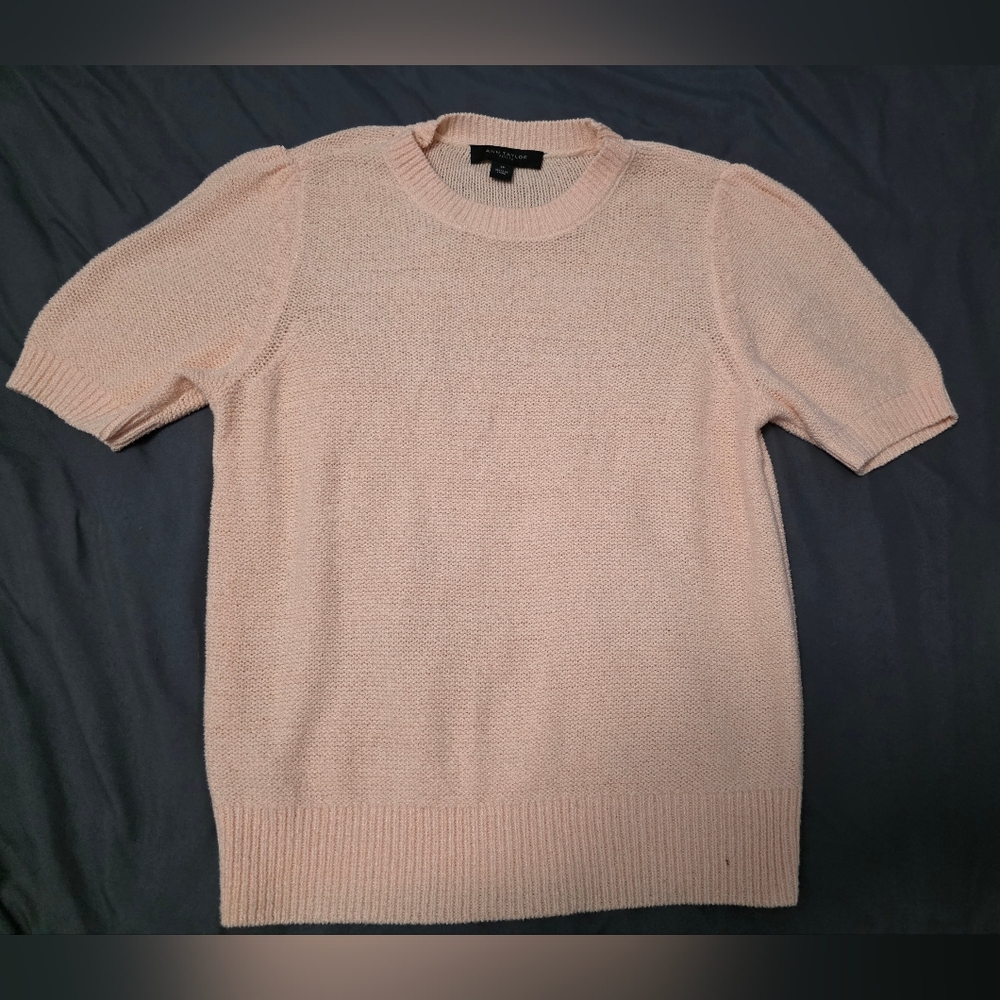 Ann Taylor Pink Crew Neck Sweater